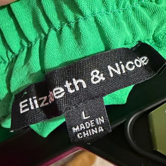 Vibrant Green Wide-Leg Pants - Picture 3 of 3